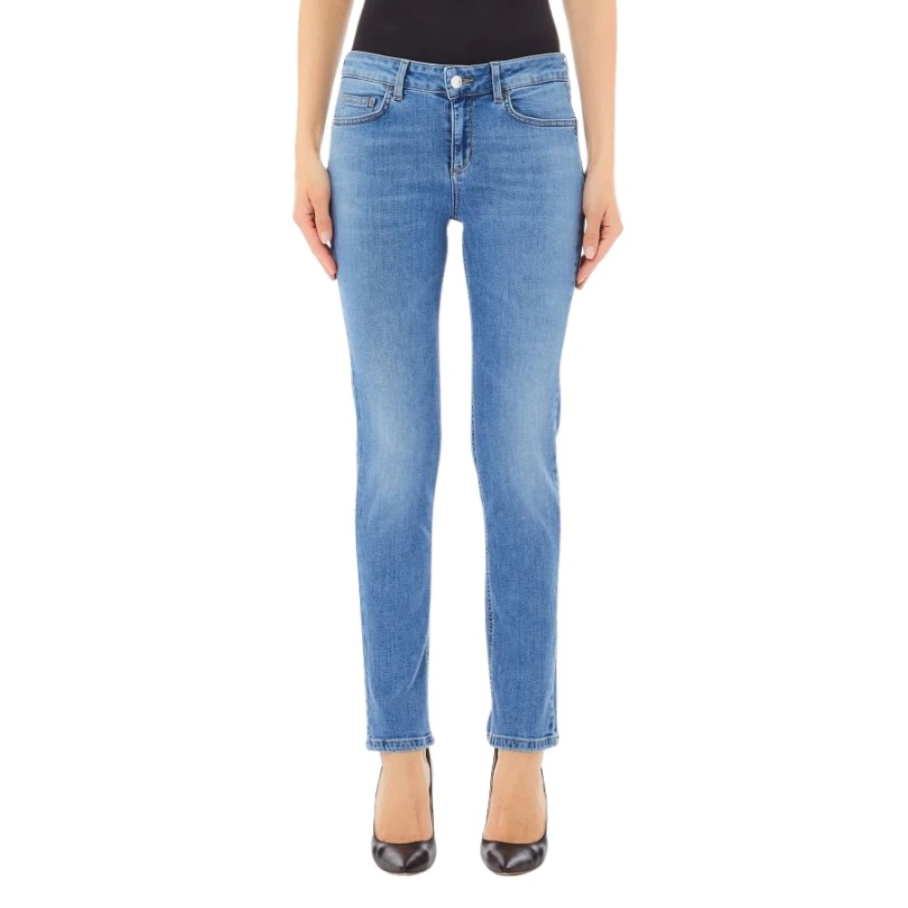 Liu Jo Vrouw Blauw Jeans Dames, W29, Katoen, Slim-Fit Jeans