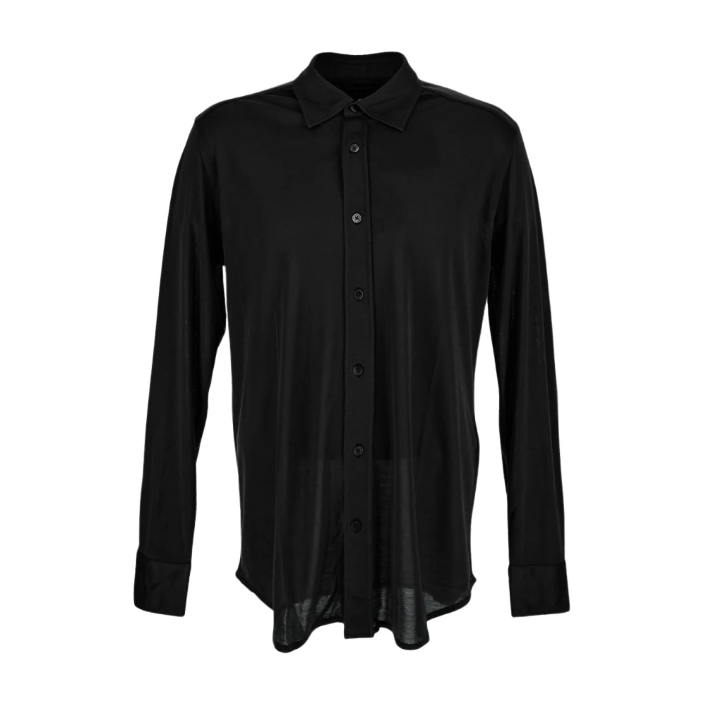 Tom Ford Zijden Shirt Stijlvol en Luxueus Black Heren