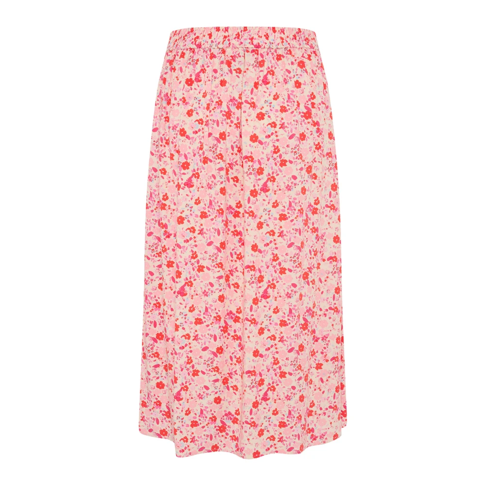 Part Two Multicolor Red Mini Flower Skirt - Female - Midi Skirts - S - Skirts