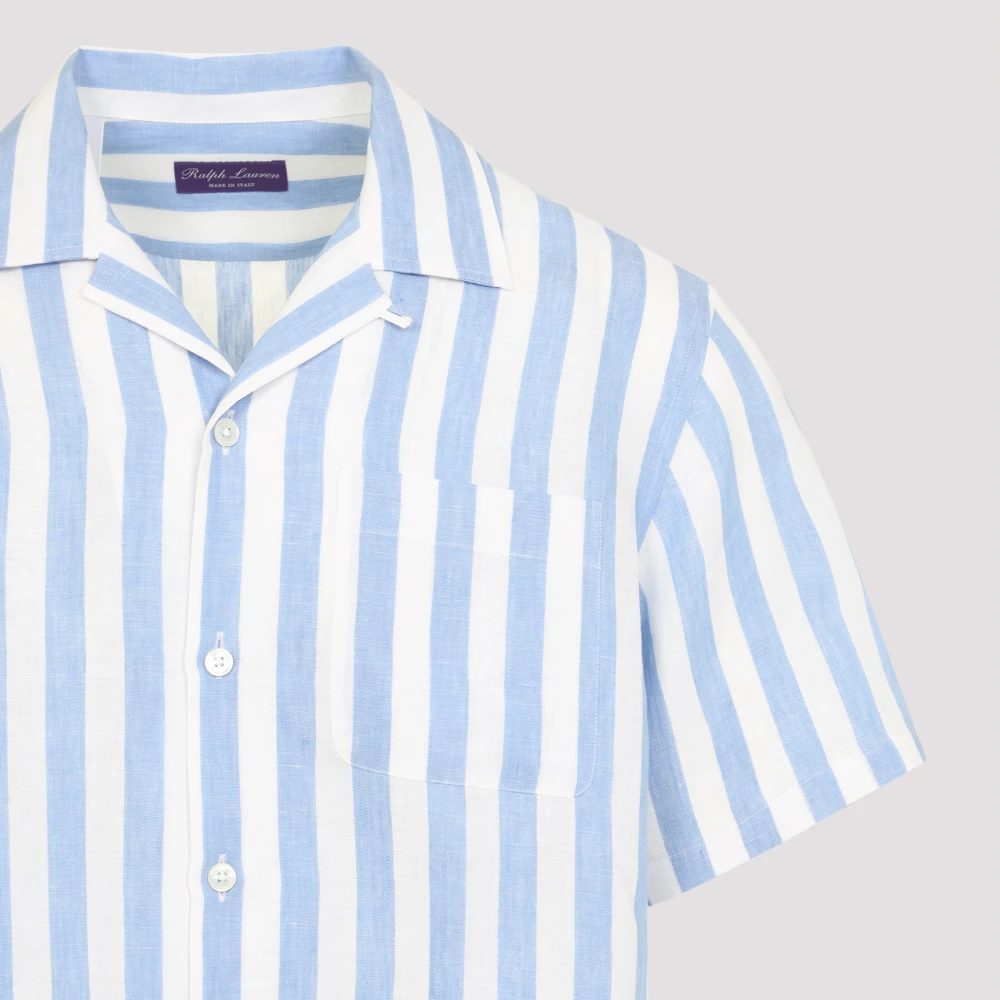 Ralph Lauren Herenkleding Overhemden Blauw Ss25 Blue Heren