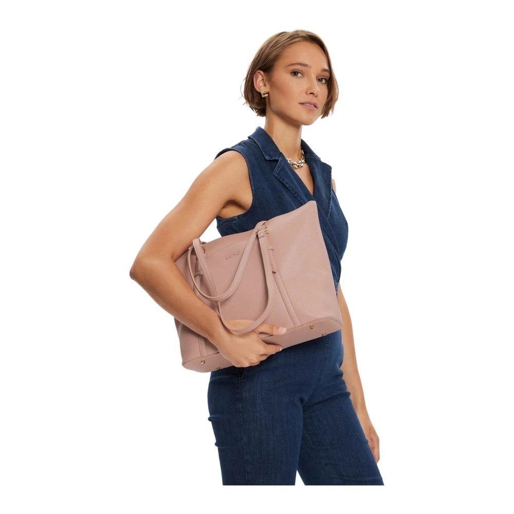 Liu Jo Stijlvolle Tote Tas in Zwart Pink Dames