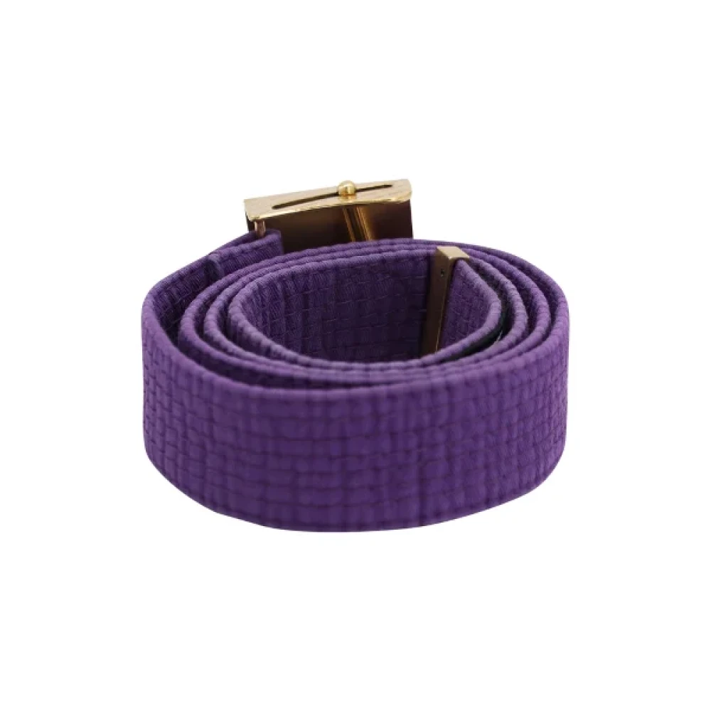 Balenciaga Vintage Pre-owned Cotton belts Purple Heren