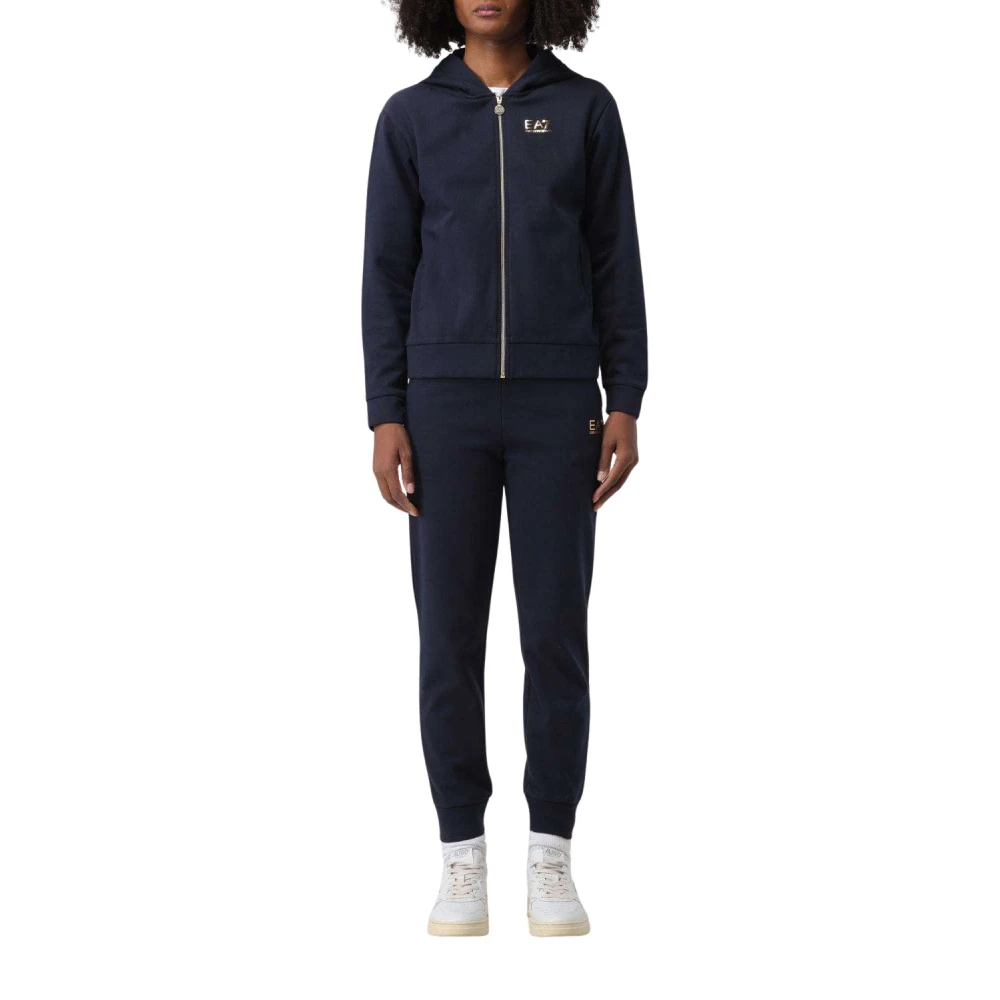 Emporio Armani Volledige Tracksuit Blue Dames