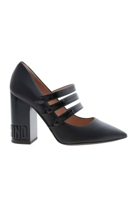 Eleganta Svarta Läderpumps