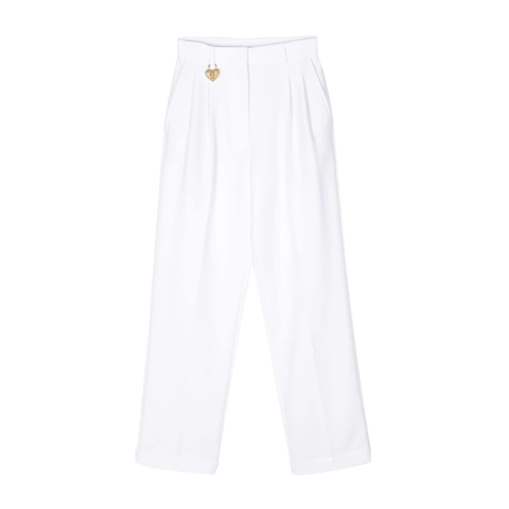 Trousers > Straight Trousers - - Moschino - Modalova