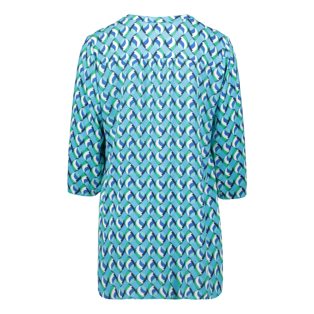 Betty Barclay Moderne Print Blouse met Opstaande Kraag Multicolor Dames