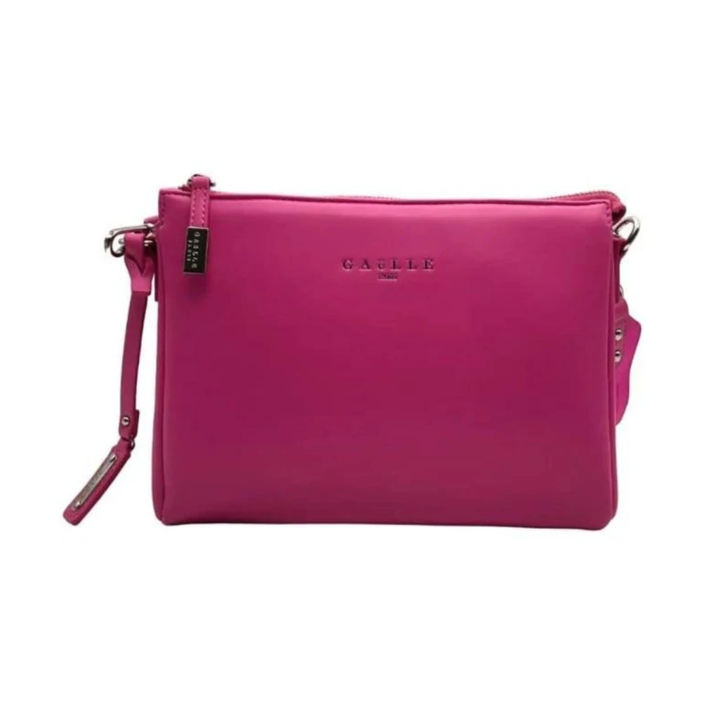 Gaëlle Paris Women's Pink Viola Donna Shoulder Bag Smooth Eco-Leather