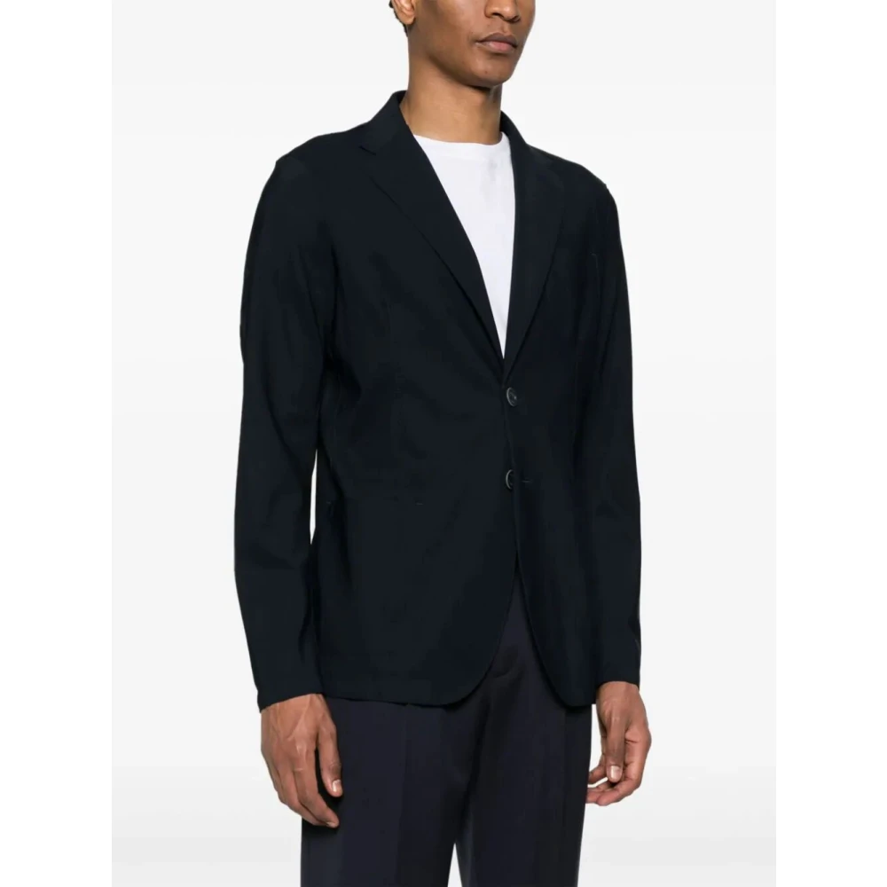 Herno Blauwe Jas Blue Heren