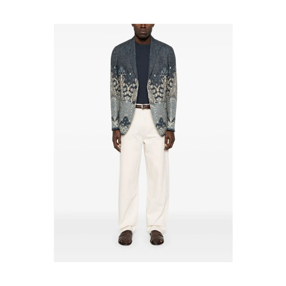 Alanui Beige Klassieke Knoop Jeans met Zakken White Heren