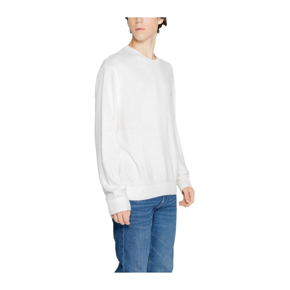 Tommy Jeans Gebreide trui voor mannen White Heren