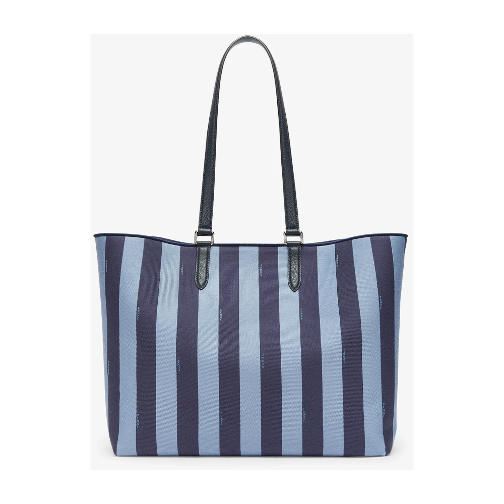 Fendi Blauwe Jacquard Pequin Shopper Blue Heren