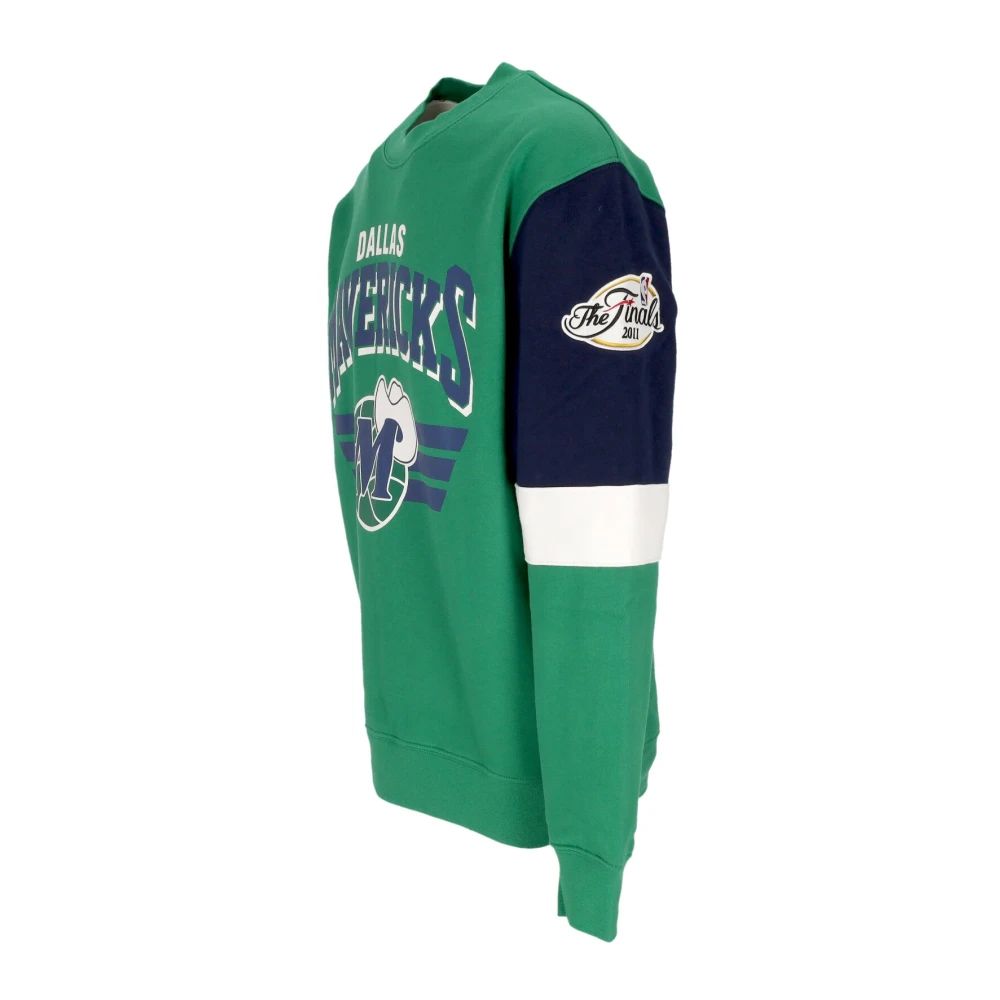 Mitchell & Ness Dallas Mavericks NBA Crewneck Sweatshirt Green Heren
