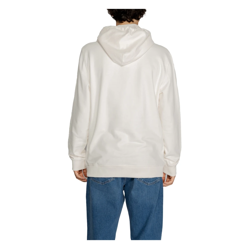 Tommy Jeans Flag Sweatshirt Herfst Winter Collectie Katoen Beige Heren
