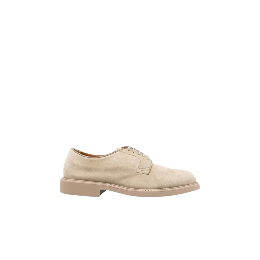 Doucal's Men's Beige Derby Lace-Up - Laced Shoes - 6 Uk - Shoes