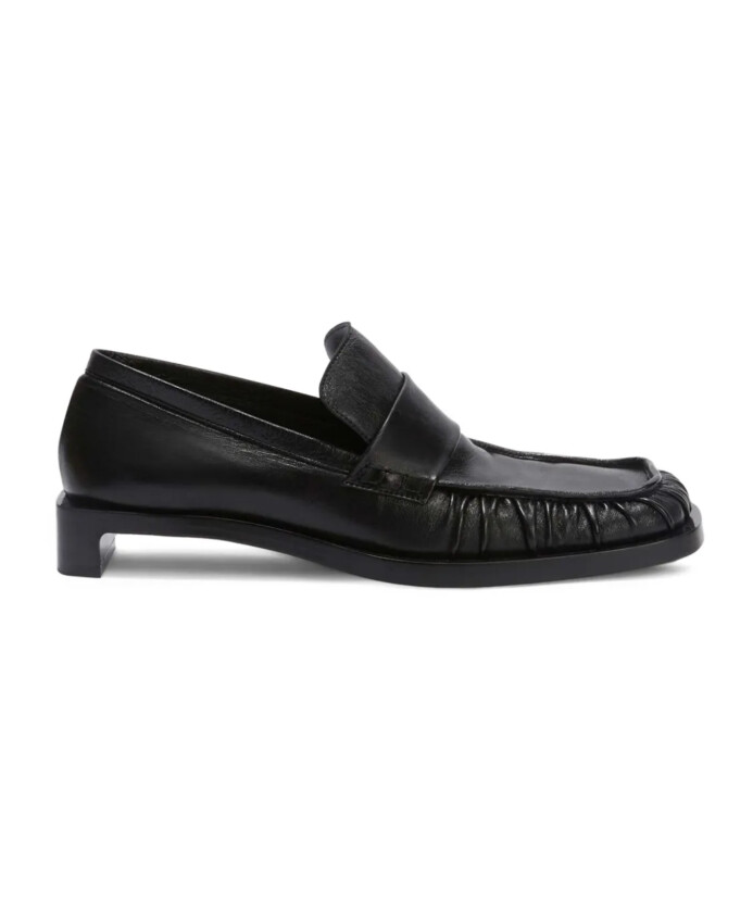 black-heeled-loafer-shoes