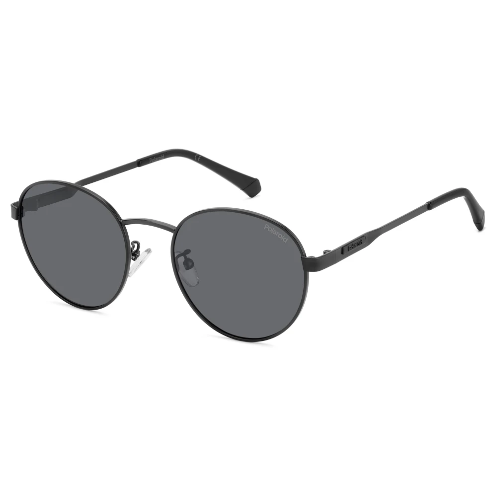 Polaroid Unisex Black Sunglasses, 51 Mm, Matte /Grey Sunglasses