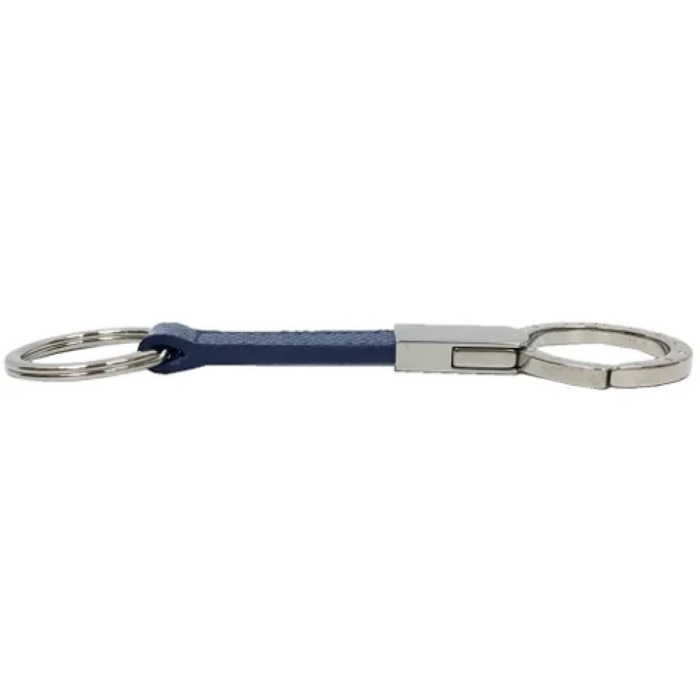 Bvlgari Vintage Pre-owned Fabric key-holders Blue Dames