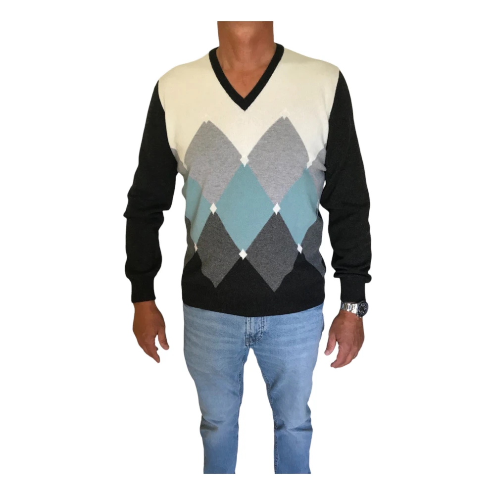 Knitwear > V-neck Knitwear - - Gran Sasso - Modalova