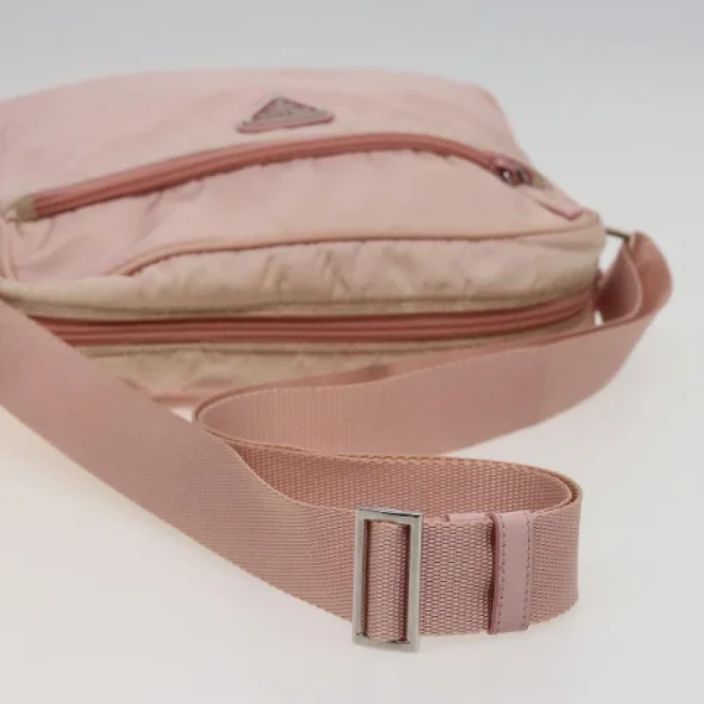 Prada Vintage Pre-owned Nylon prada-bags Pink Dames