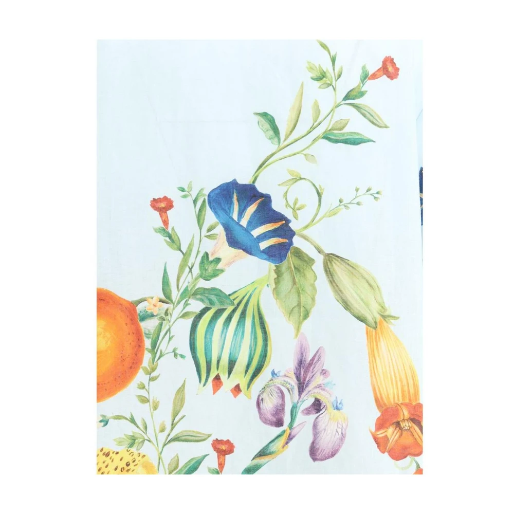 Alemais Bloemen Linnen Overhemd Relaxte Pasvorm Multicolor Dames