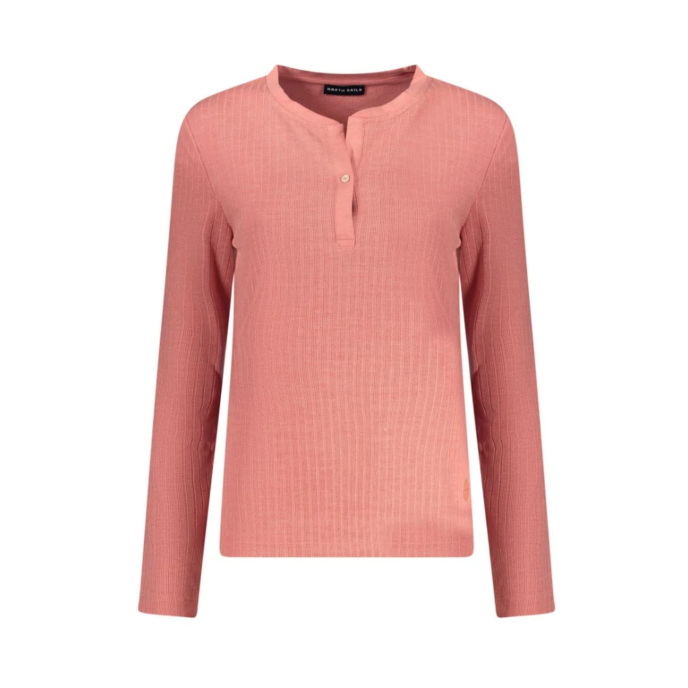 North Sails , Round-Neck Knitwear, Female, Pink, S, Rosa Polyester Jumper