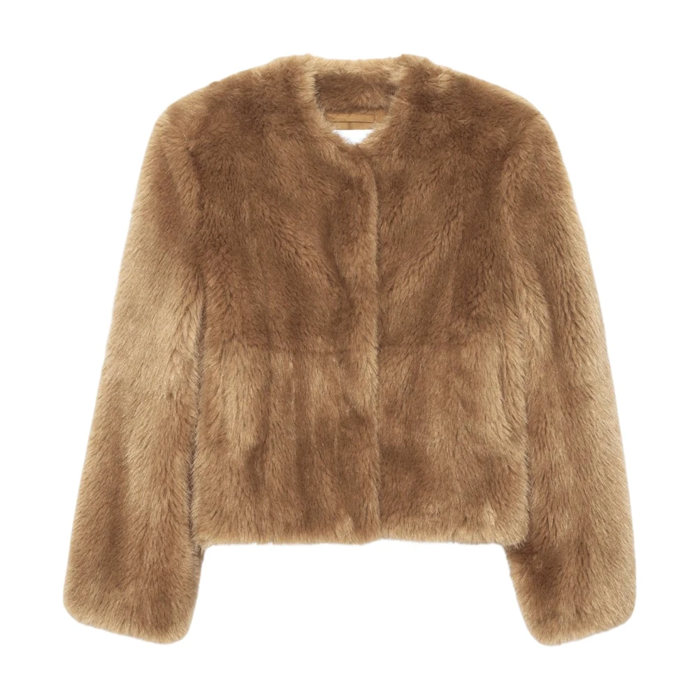 Stand Studio Women's Brown Halle Jacket - Faux Fur & Shearling Jackets - S - Jackets