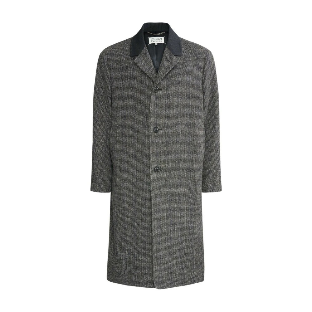 Maison Margiela Mannelijk Grijs Jassen Heren, S, Wol, Wollen Jas