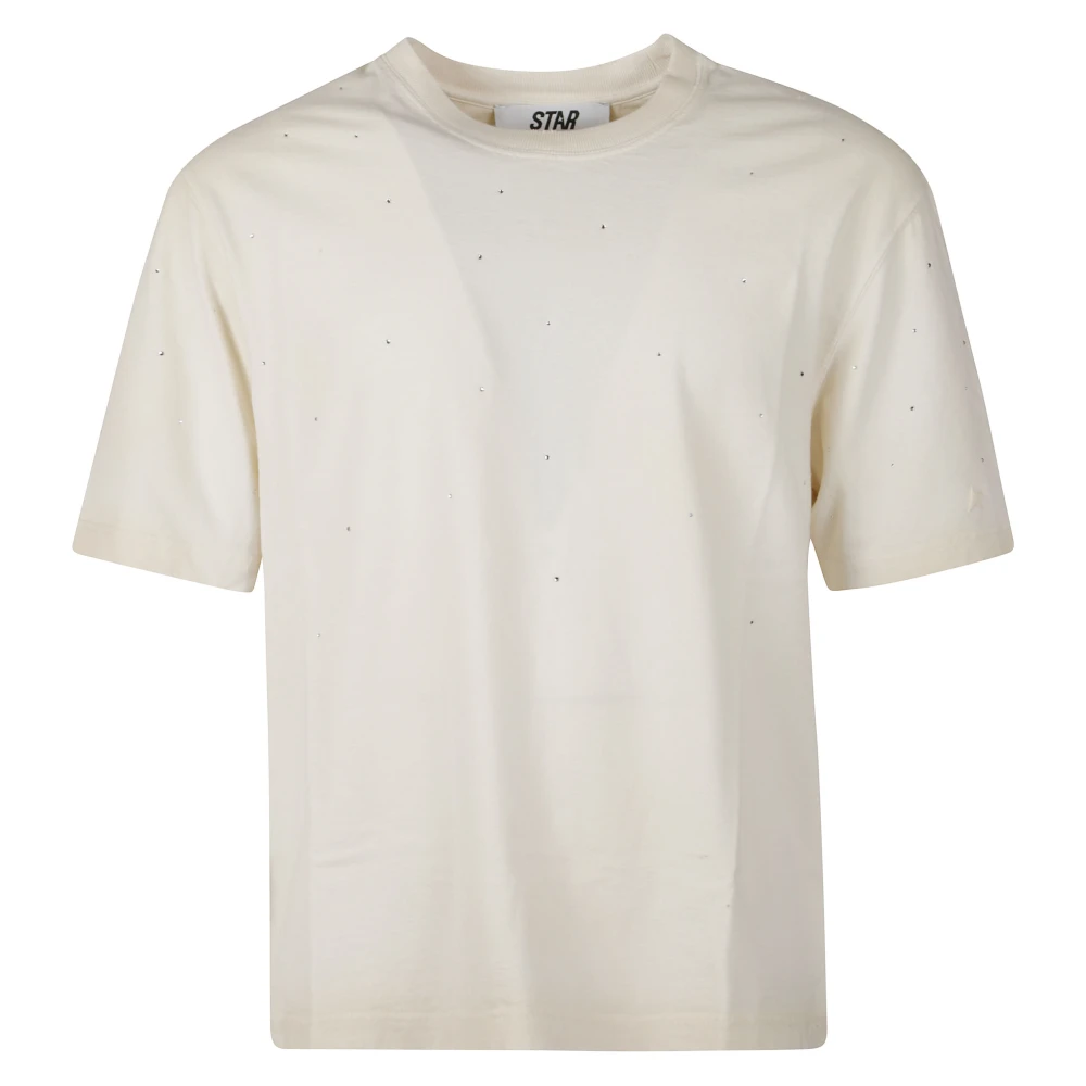 Golden Goose Men's White T-Shirts, Xs, Star T-Shirt