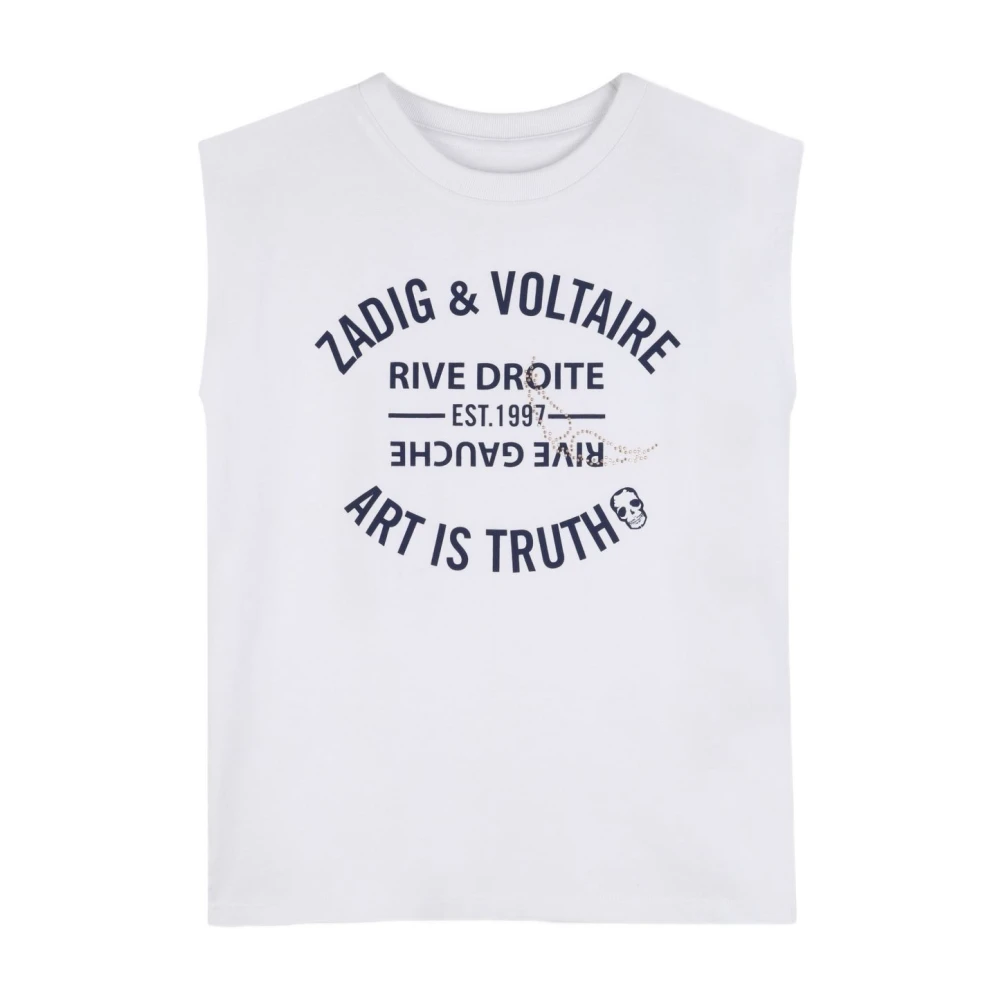 Zadig & Voltaire Unisex White Sleeveless Top