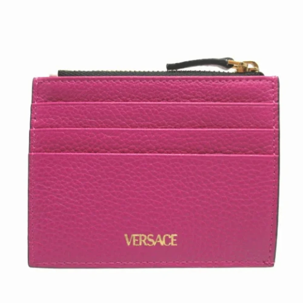 Versace Pre-owned Leather wallets Pink Dames