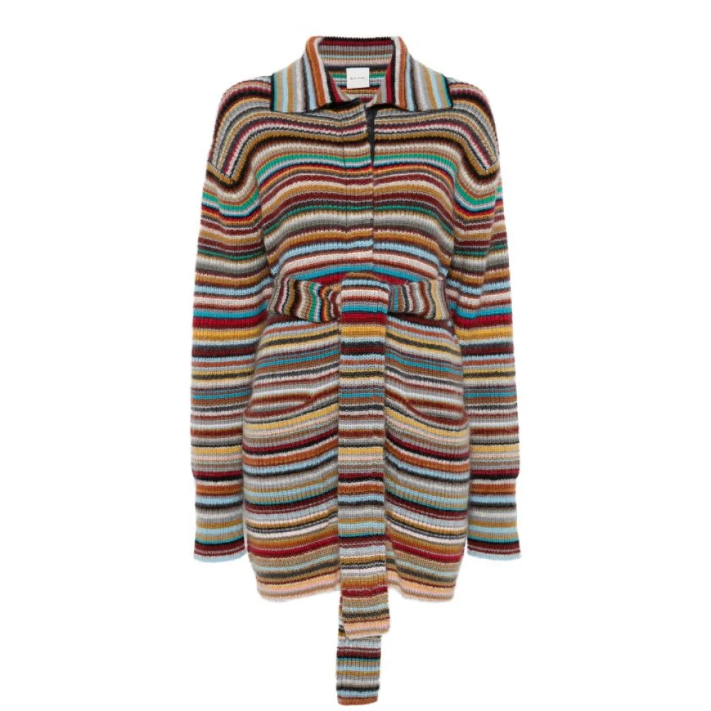 PS By Paul Smith Maxi Cardigan MultiColour Sweaters Multicolor Dames