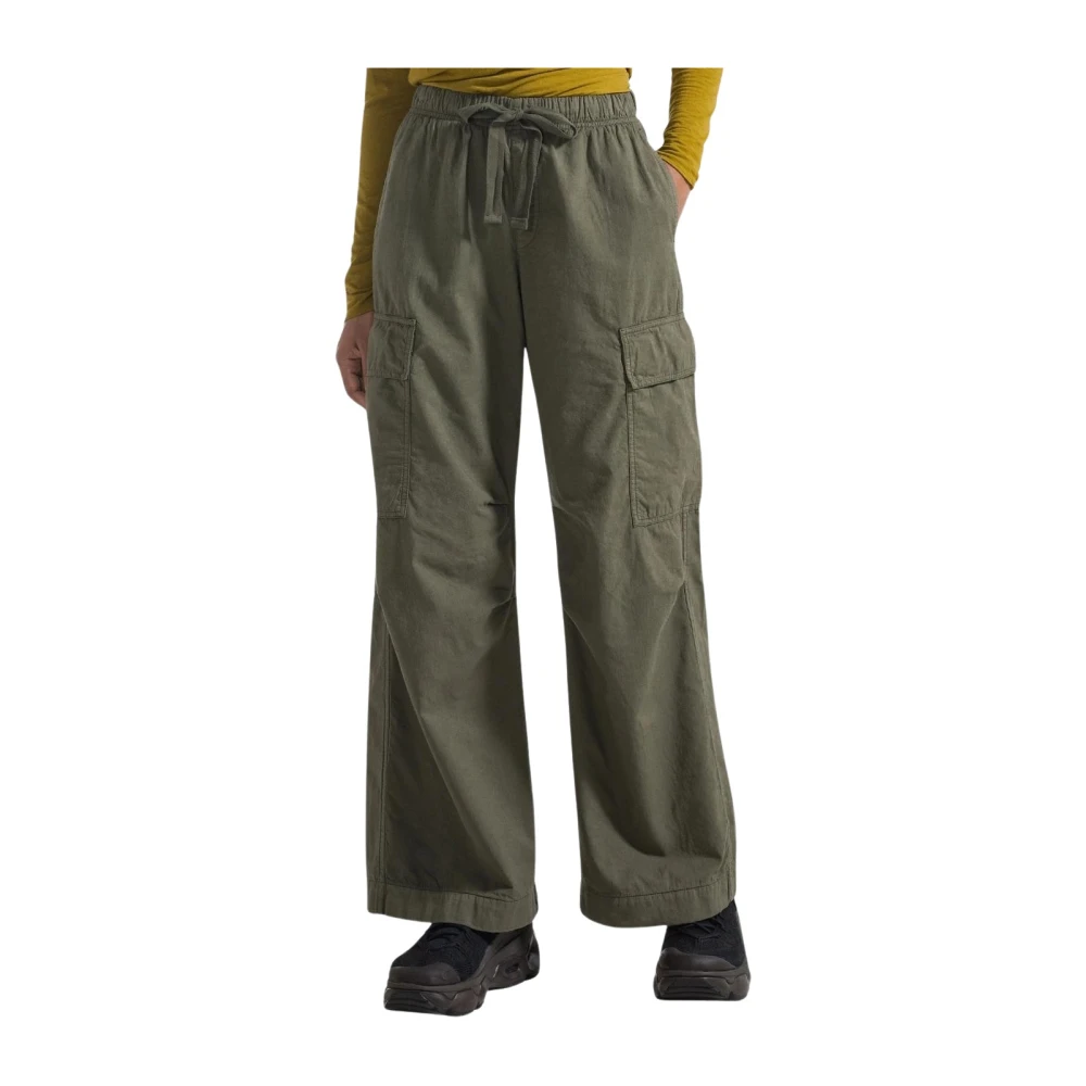 Deha Women's Green Wide Trousers, L, D32345 Wide Trousers