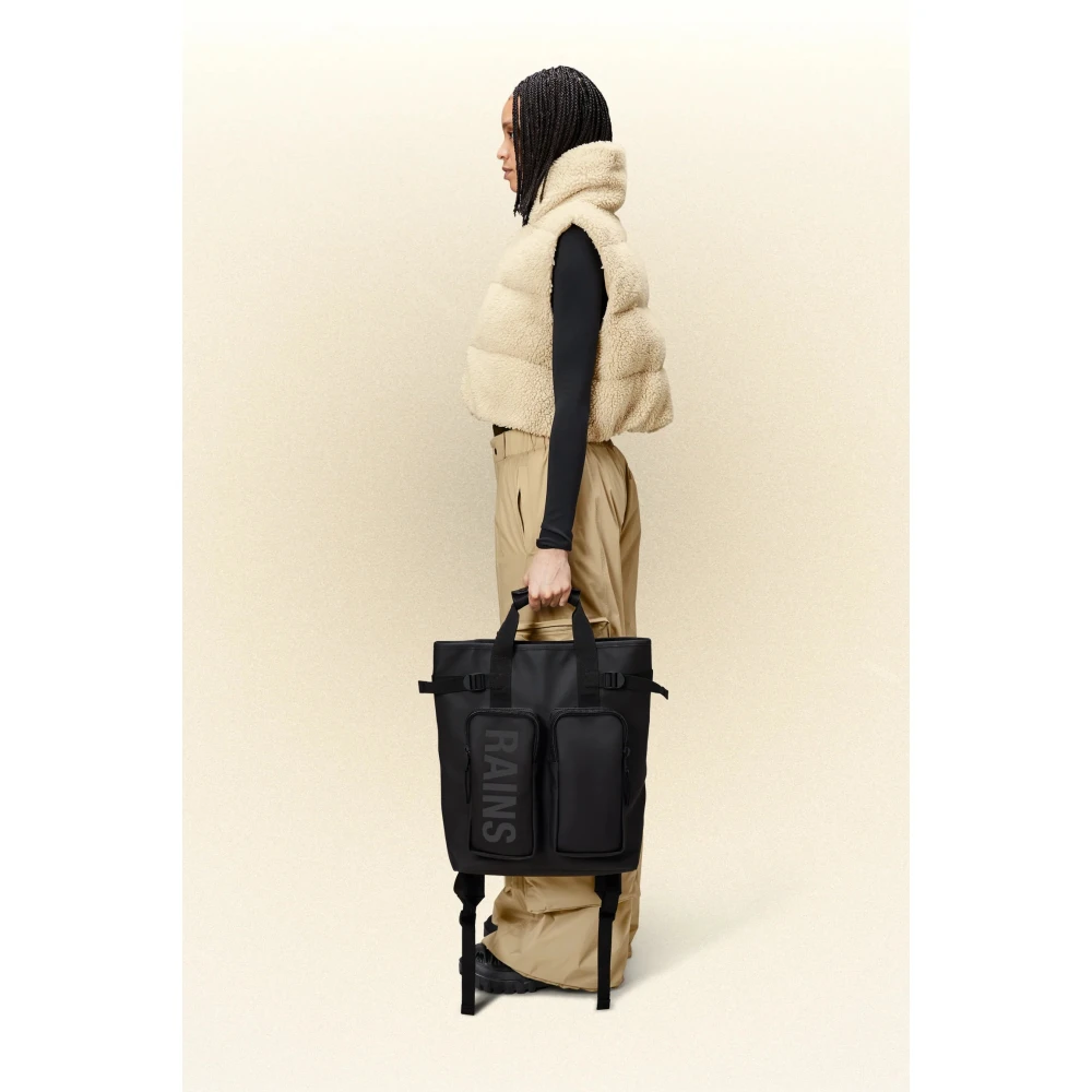 Rains Texel Tote Rugzak Schwarz Black Dames