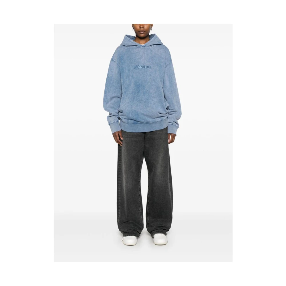 Mizuno Indigo Blauwe Hoodie Blue Heren