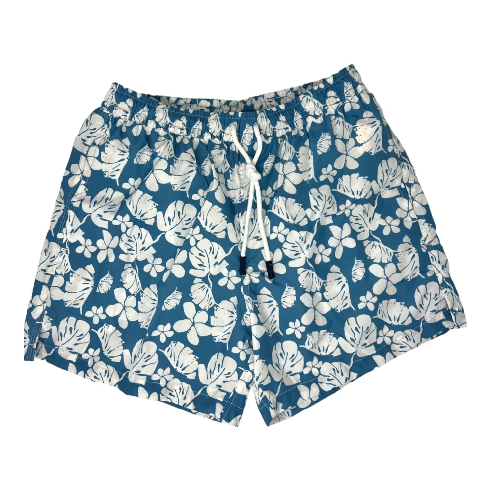 Gran Sasso Blume Denim Zwemshorts Multicolor Heren