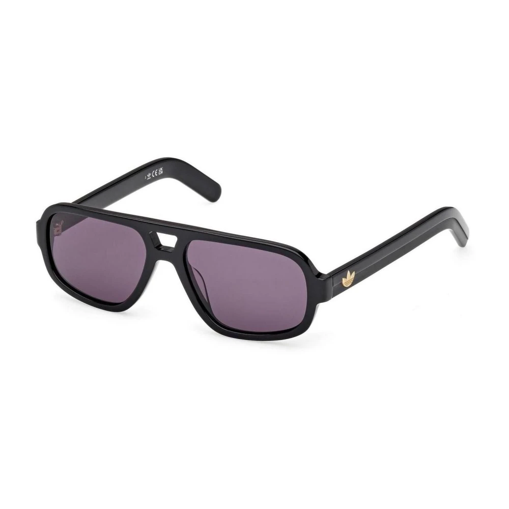 Adidas Originals Black Sunglasses, Male, 55 Mm, Navigator Sunglasses Modern Sporty Style