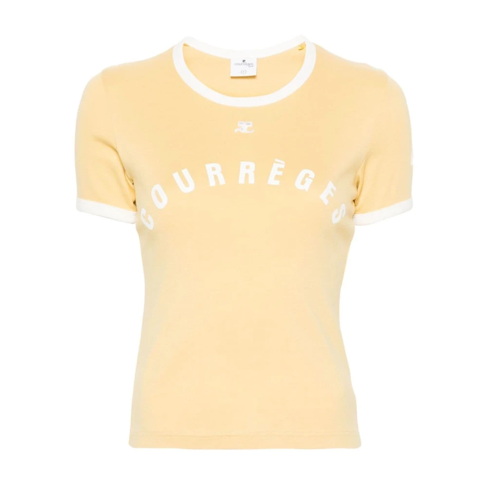Courrèges T-Shirts Yellow Dames
