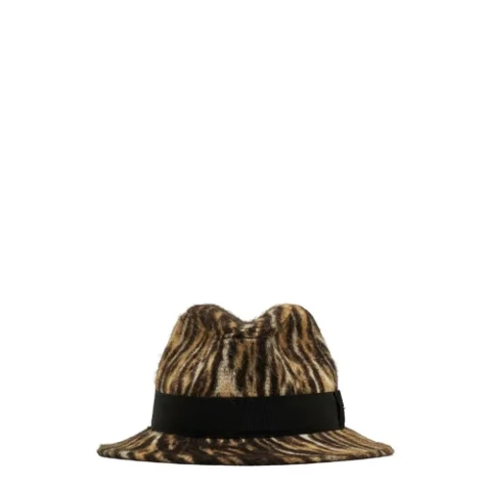 Yves Saint Laurent Vintage Pre-owned Wool hats Beige Heren