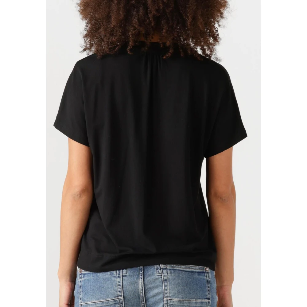 MOS MOSH Zwarte Shira Tee Dames Top Black Dames