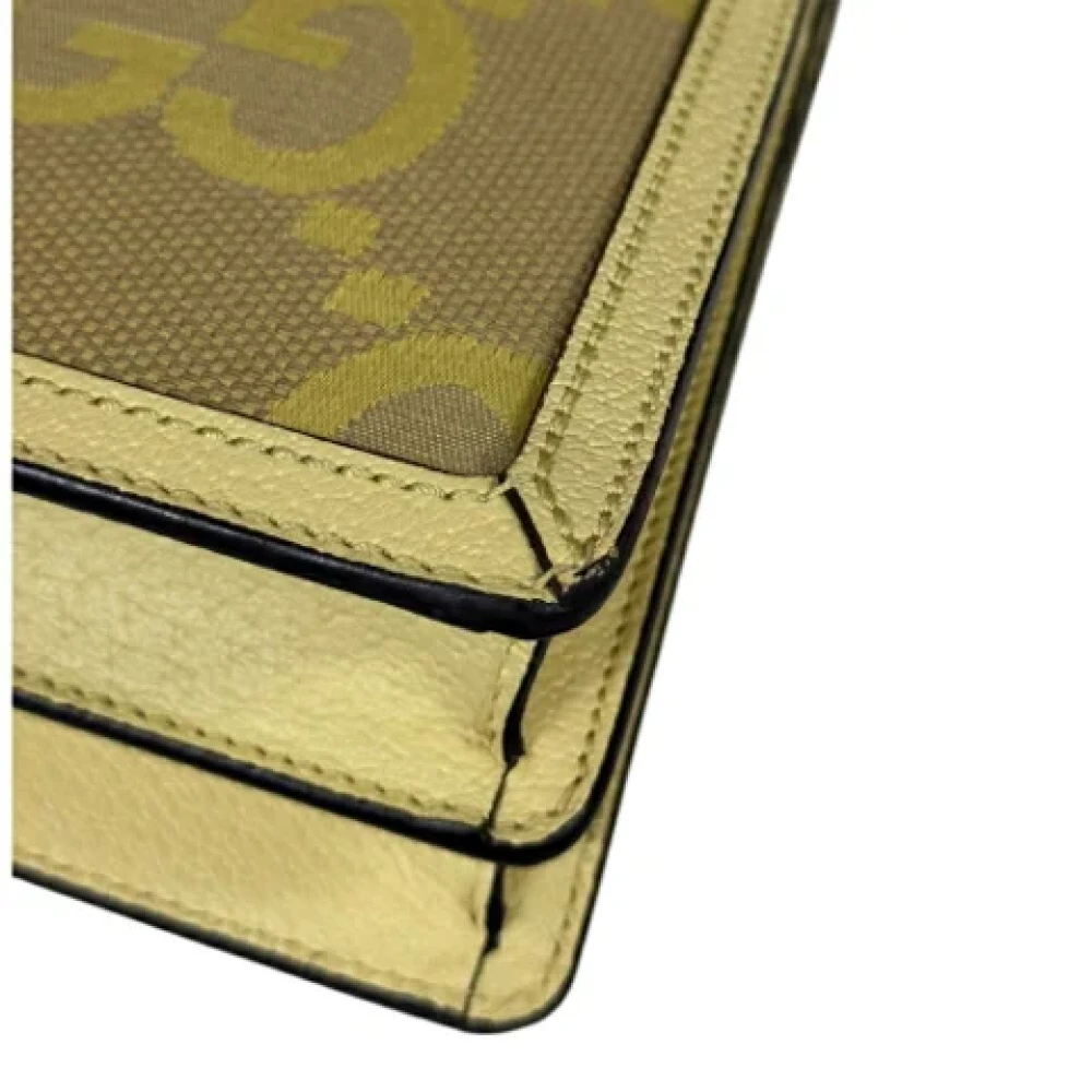 Gucci Vintage Pre-owned Canvas gucci-bags Yellow Dames