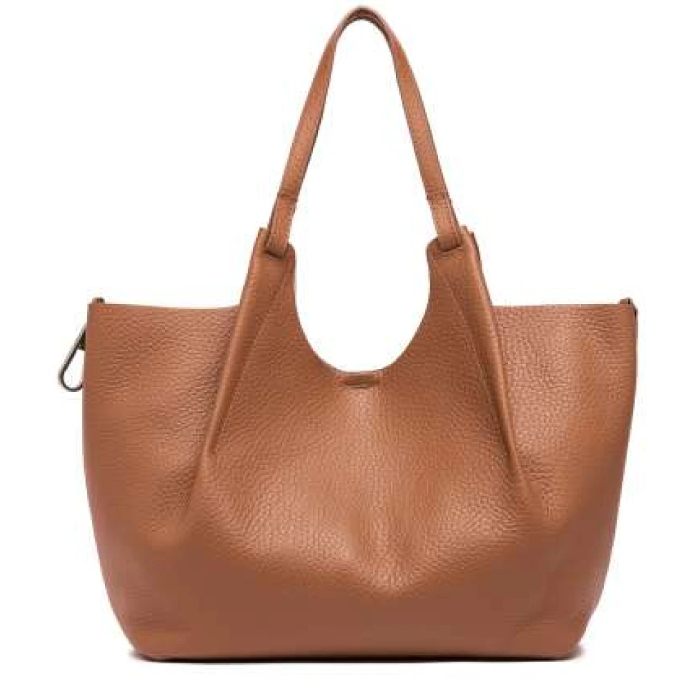 Gianni Chiarini Moderne leren tas Brown Dames