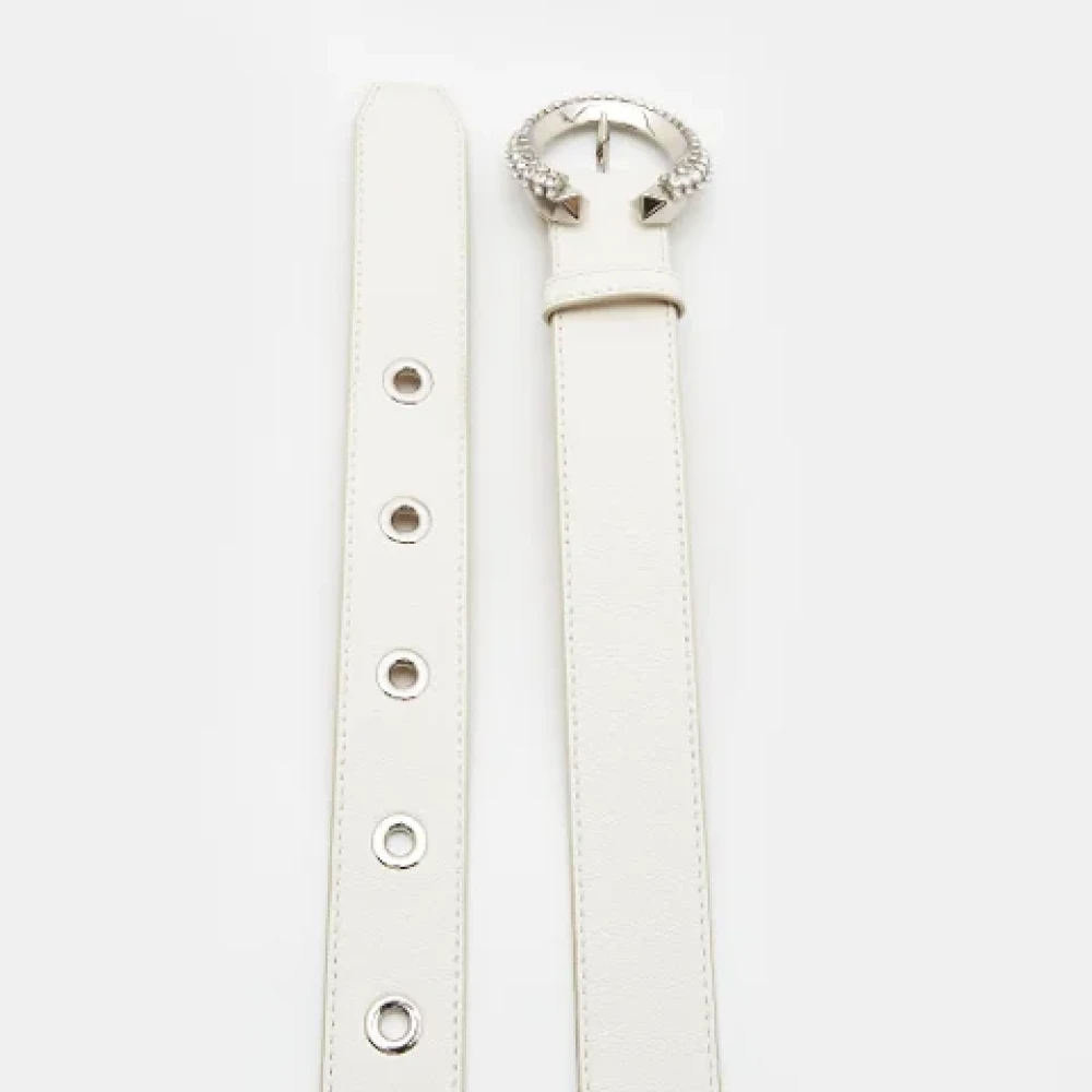 Jimmy Choo Pre-owned Leather belts White Dames