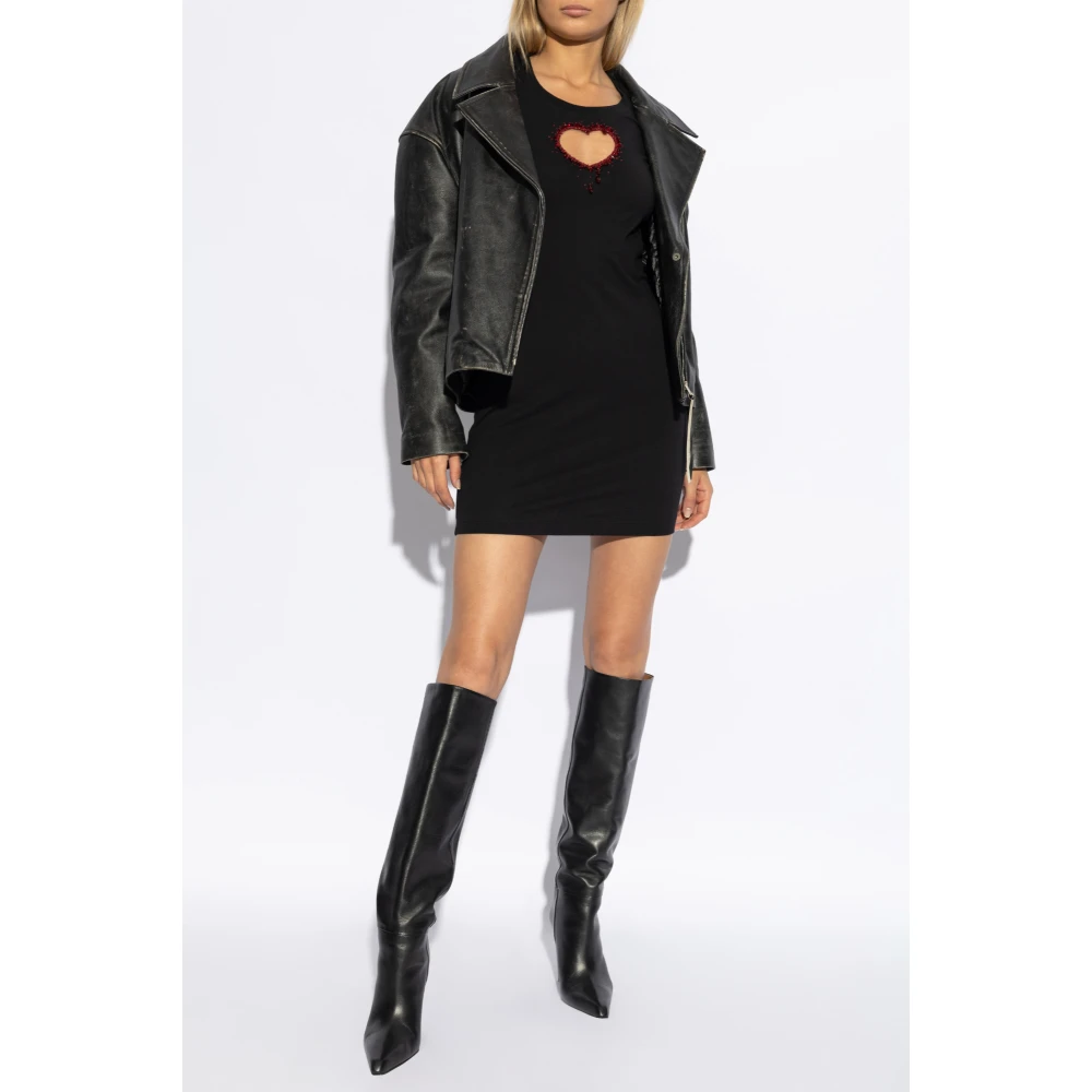 Dsquared2 Jurk met applicatie Black Dames