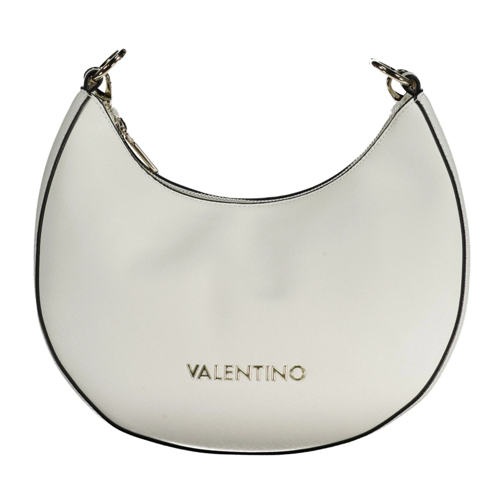 Valentino by Mario Valentino Witte Polyethyleen Handtas met Kettingriem White Dames