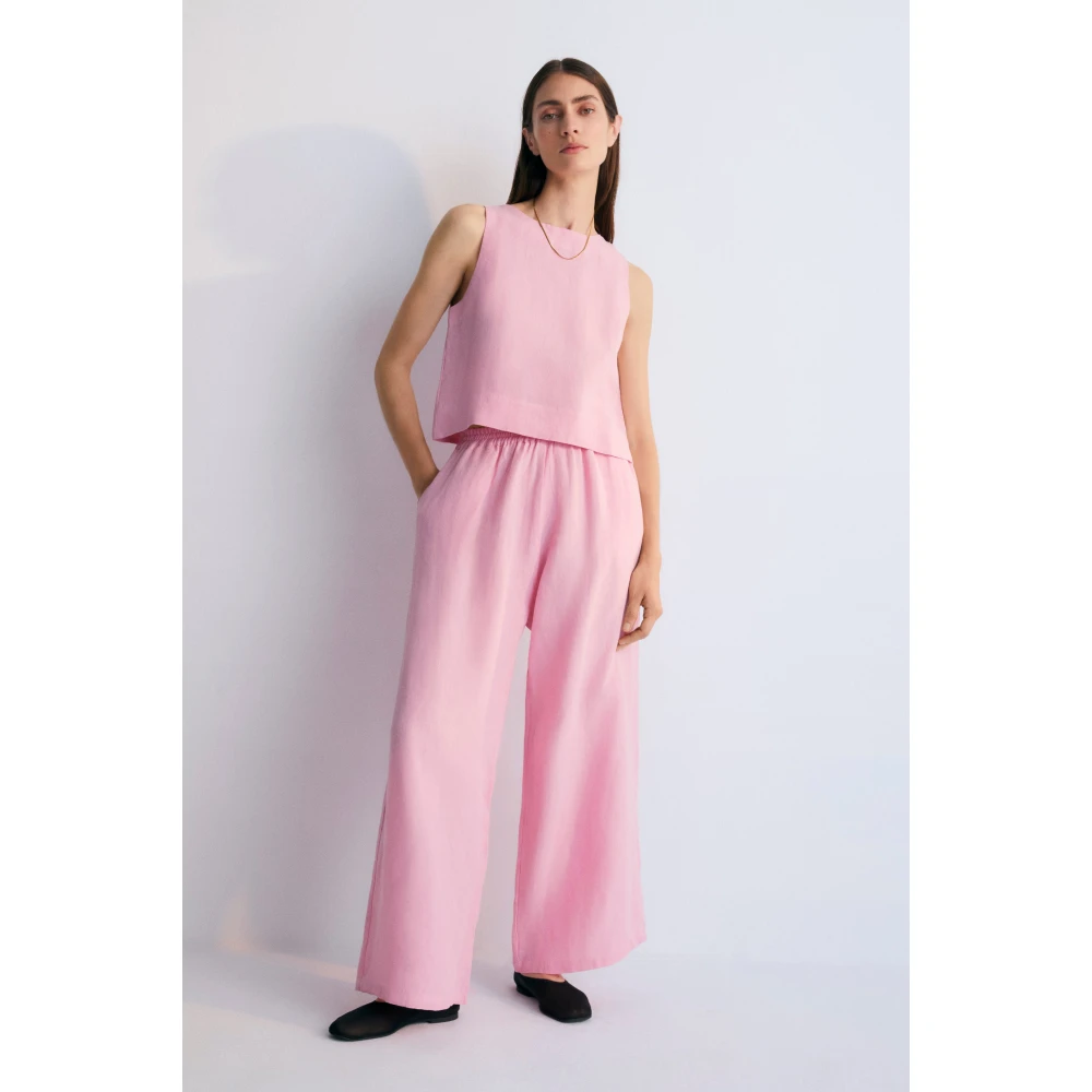 The New Society Hera Vrouw Top Hibiscus Pink Dames