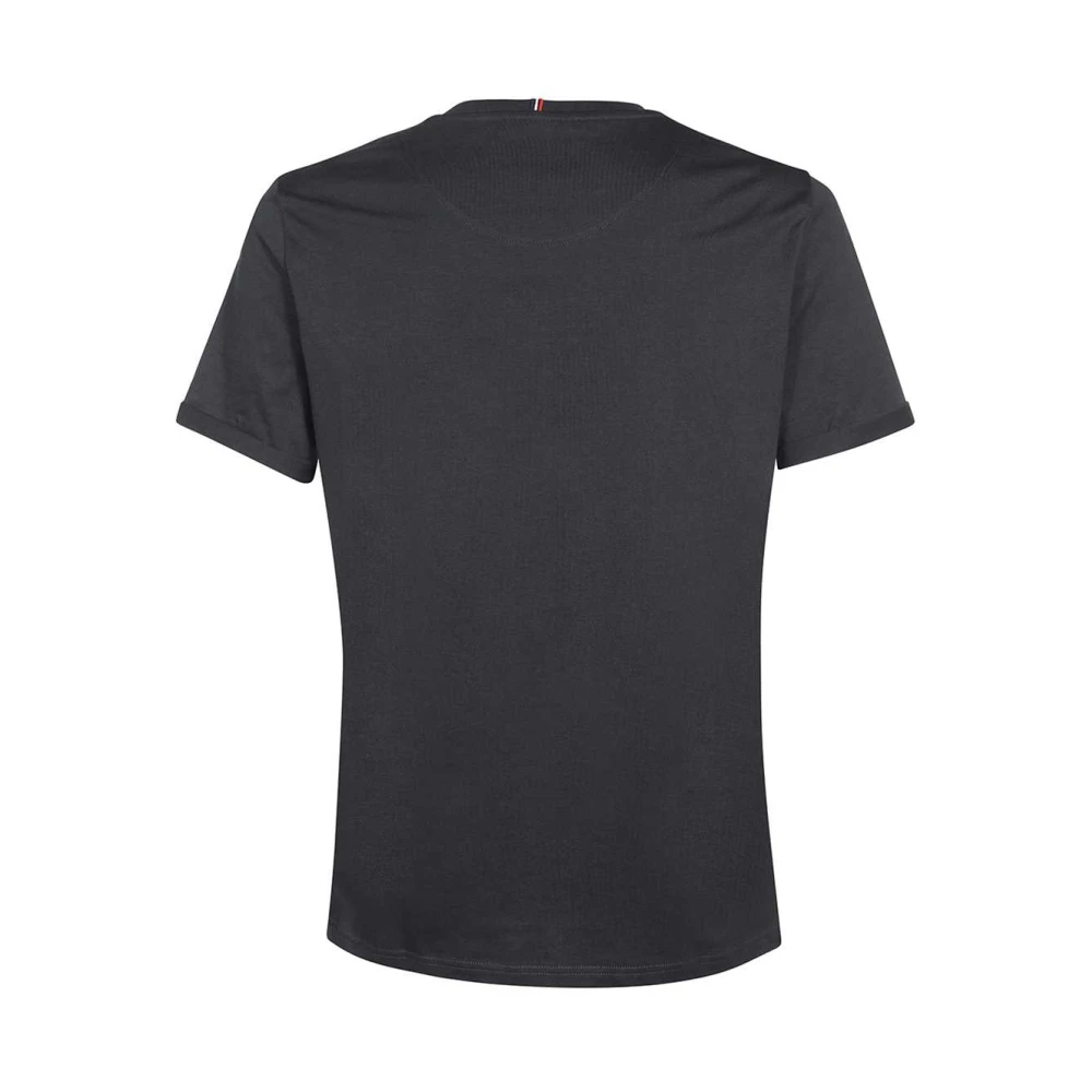 Les Deux Contrasterend Logo Katoenen T-Shirt Gray Heren