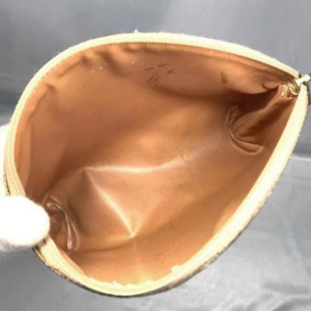 Celine Vintage Pre-owned Canvas clutches Brown Dames