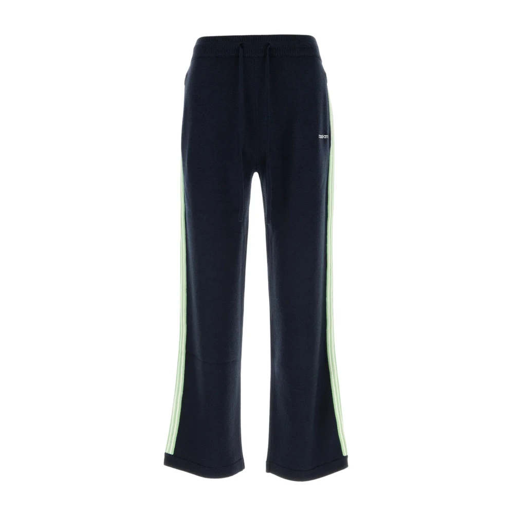 Casablanca Paris Men's Multicolor Navy Merino Track Trousers, Size Large By - Image 3