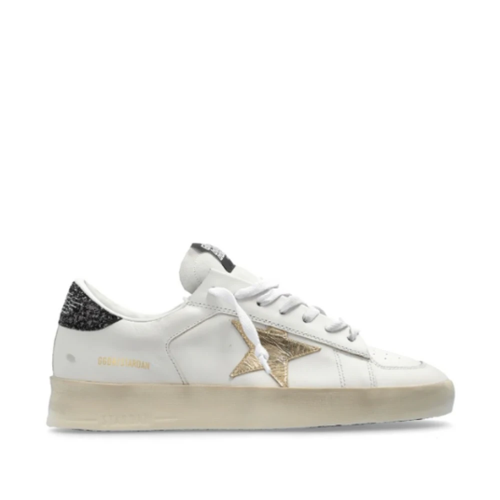 Golden Goose Vita lädersneakers med perforerad tå White, Dam