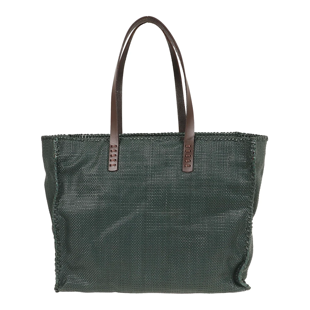 Dragon Diffusion Groene Leren Shopper Tas Green Dames